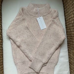 NWT Jamie Kay Cotton Morgan Knit in Pastel Fleck